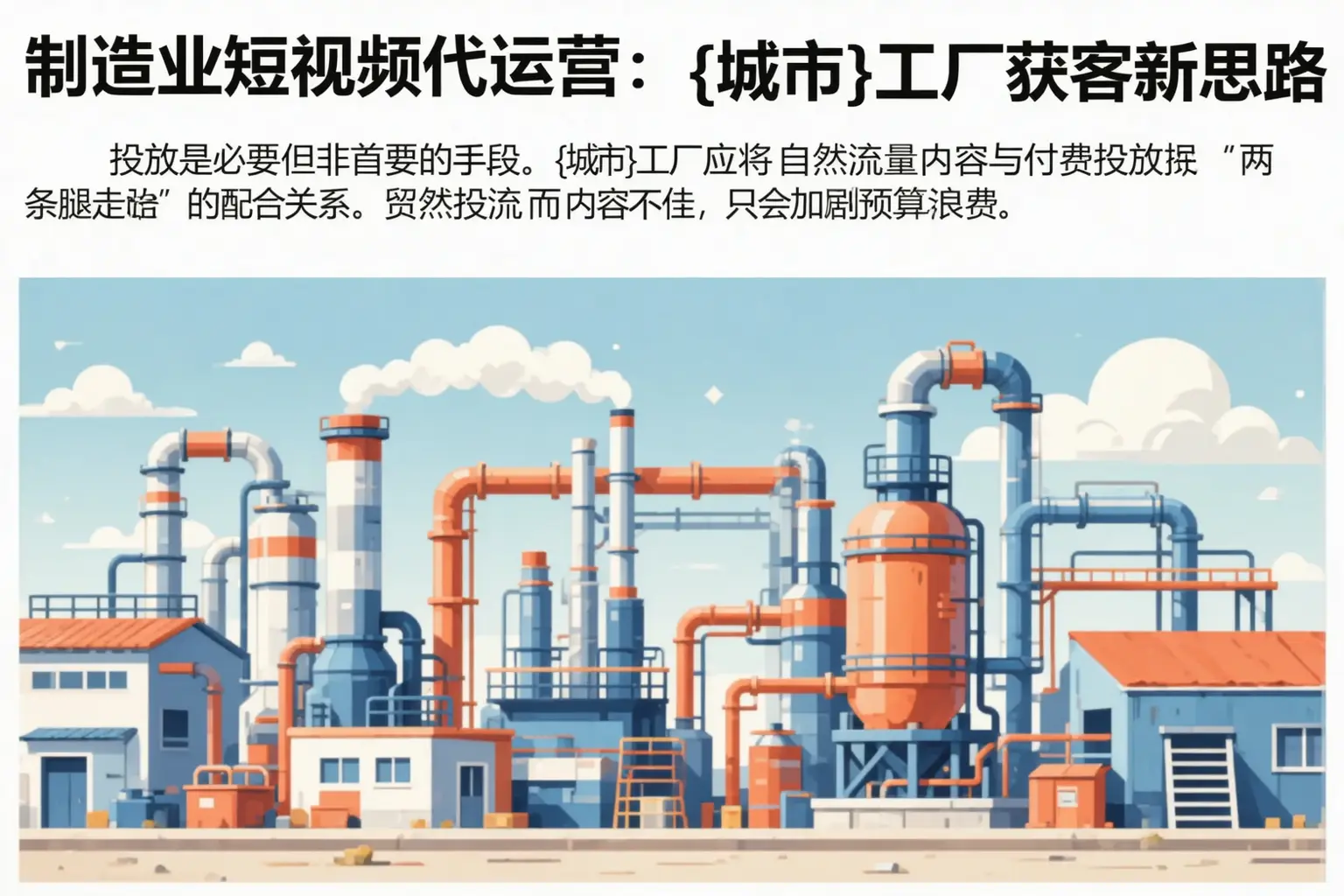 制造业短视频代运营:什邡工厂获客新思路